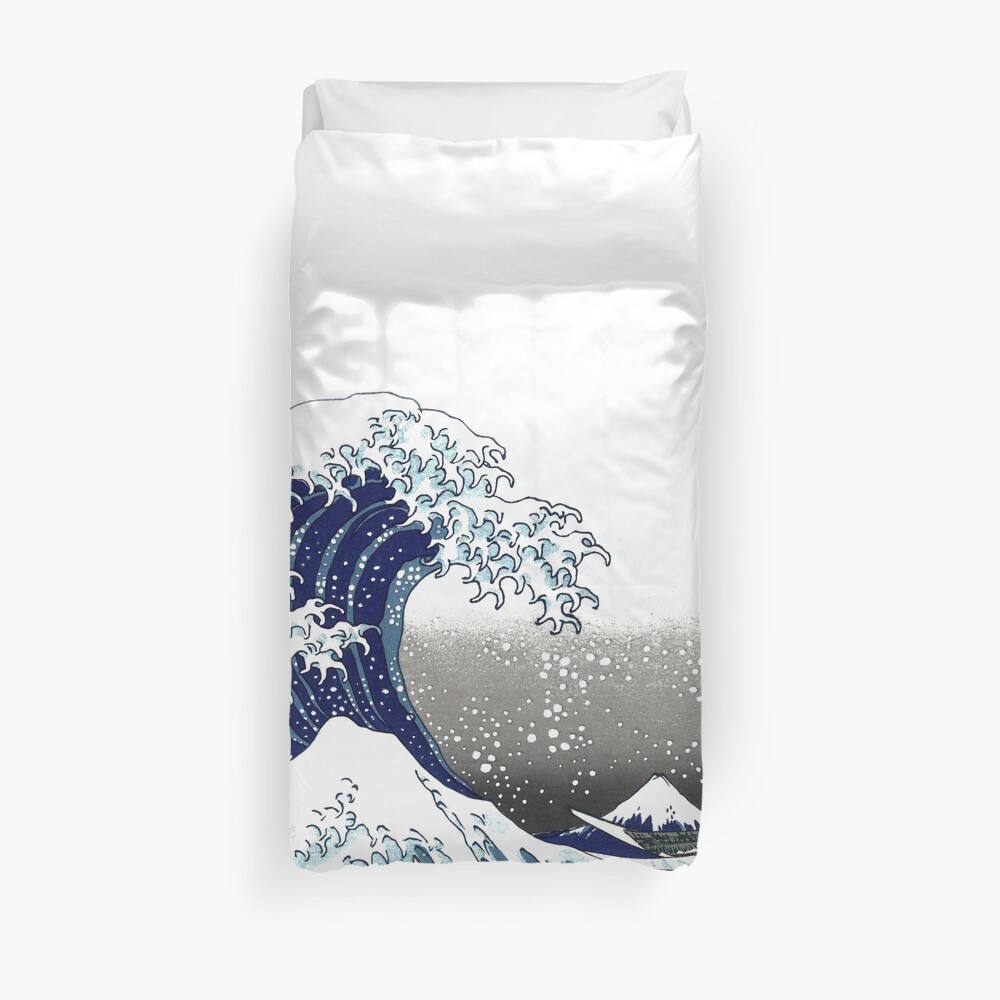 Great Wave, Hokusai 葛飾北斎の神奈川沖浪 Duvet Cover