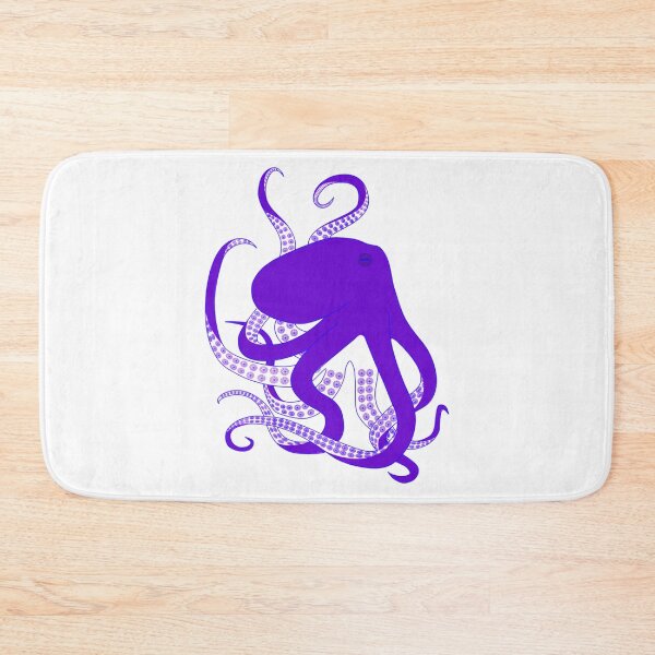 Item preview, Purple Octopus, hand drawn illustration - WelshDesigns designed and sold by welshdesigns.