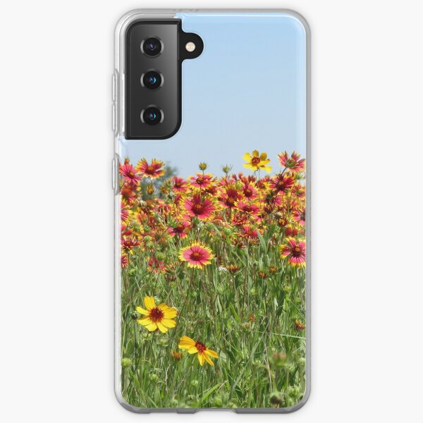 Indian Blanket Wildflowers in a Texas field. Samsung Galaxy Soft Case