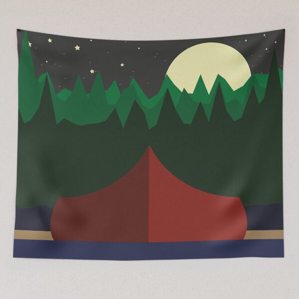 Item preview, The Red Canoe - Nighttime designed and sold by canoeMN.