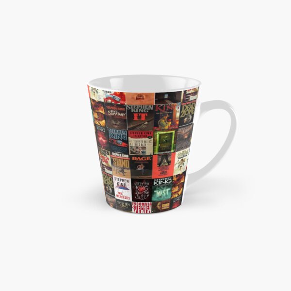 Collage de couverture de livre de Stephen King Mug long