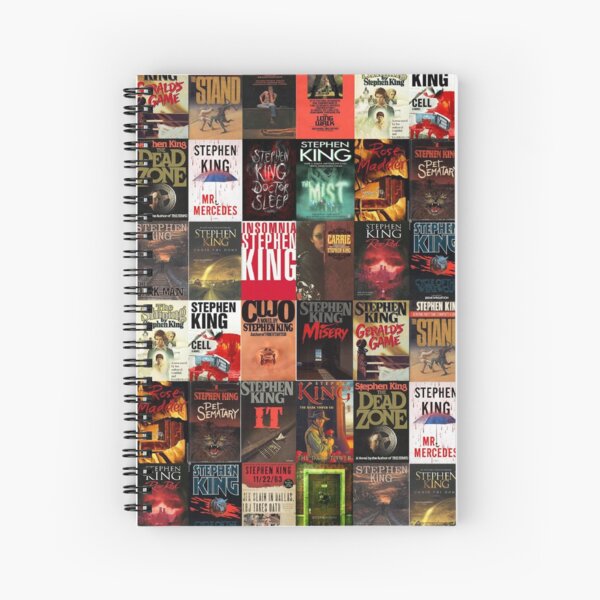 Stephen King Buchcover Collage Spiralblock