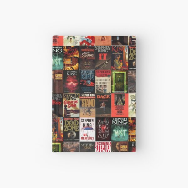 Stephen King Book Cover Collage Hardcover Journal