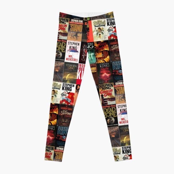 Stephen King Book Cover Collage Leggings