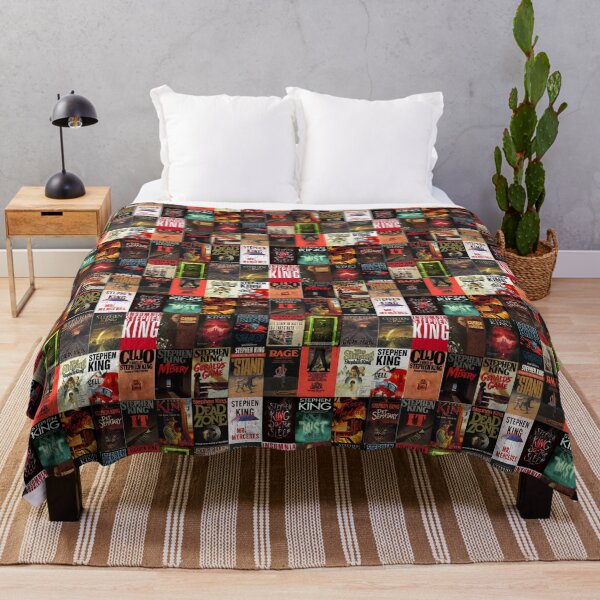 Collage de couverture de livre de Stephen King Plaid