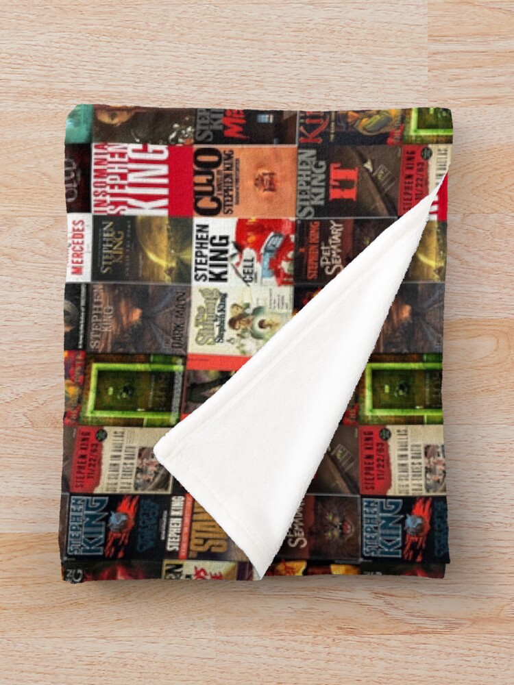 Vista alternativa de Manta Collage de portada de libro de Stephen King