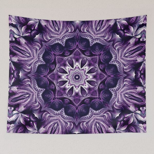 Item preview, Flower Of Life Mandala (Violet & Blue)  designed and sold by Mandala Of Life.