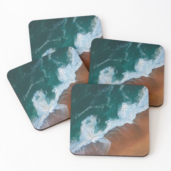 Item preview, Sea waves washing up on sand beach designed and sold by oceanys.