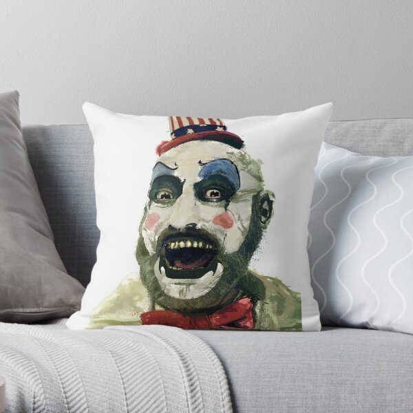 Captain Spaulding Sid Haig Watercolour Fan Art Throw Pillow
