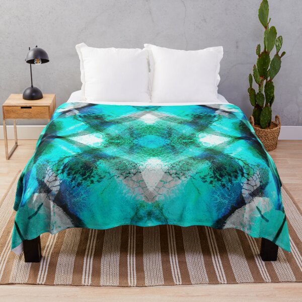 Item preview, Symmetric Abstract White Teal Black Bold Crossed Lines designed and sold by AbstruseArtisan.