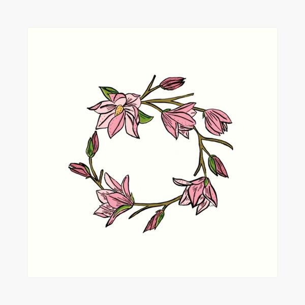 Flower Wreath Art Print