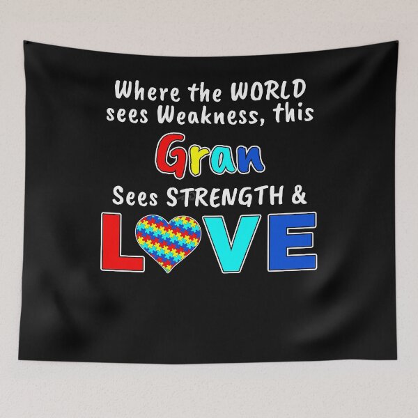 Item preview, Autism Awareness Gran Strength Love designed and sold by wilsonellis.