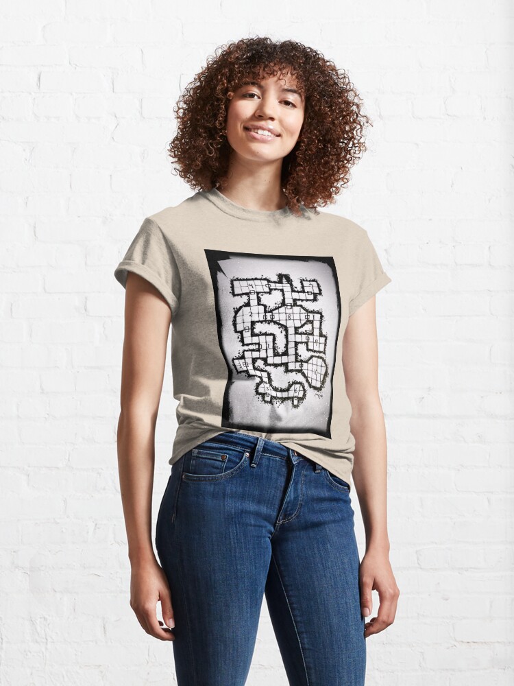 Alternate view of Old School Dungeon 001 Classic T-Shirt