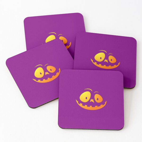 Item preview, Cheeky Pumpkin Face on Dark Zombie Purple designed and sold by Creepyhollow.