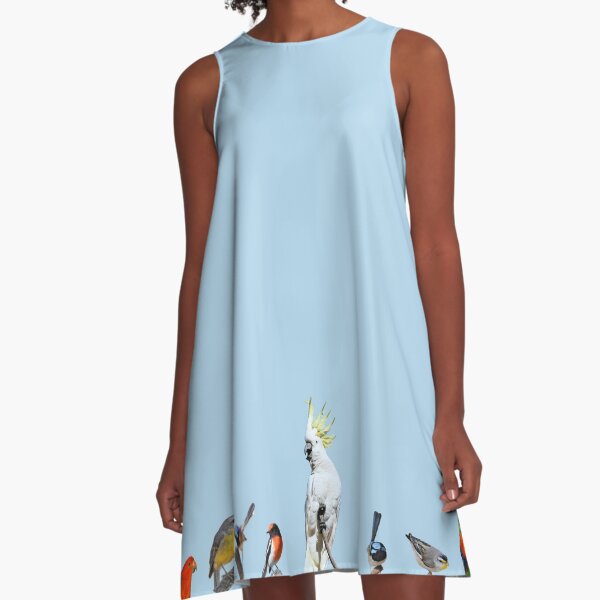 Australian Woodland Birds 2 A-Line Dress