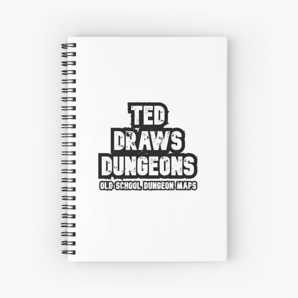 Ted Draws Dungeons Logo Spiral Notebook