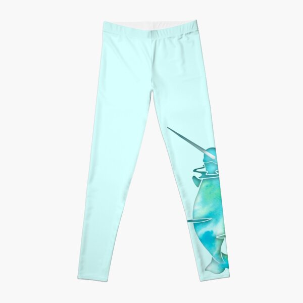 Aqua Sea Narwhal Leggings