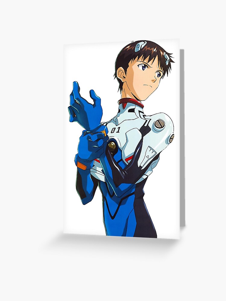 Personalised NEON GENESIS EVANGELION Birthday Card • personalized shinji  anime