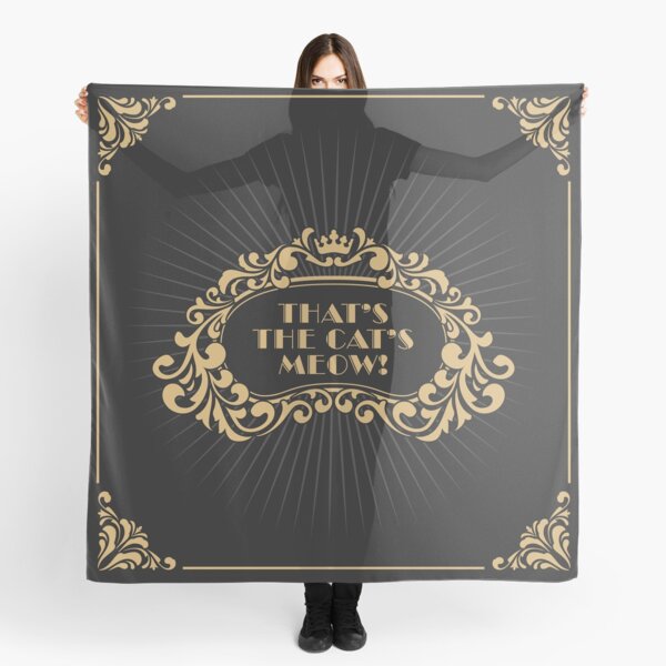 Speakeasy 1920s Slang - The Cats Meow Scarf