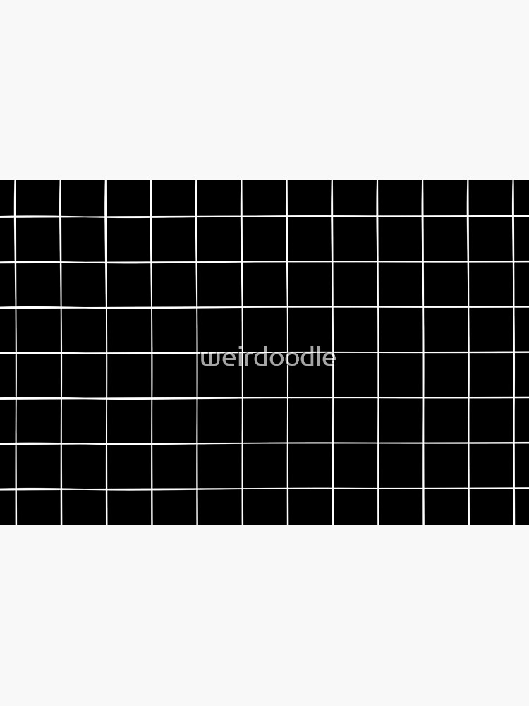 Thumbnail 2 of 2, Laptop Skin, Black Grid designed and sold by weirdoodle.