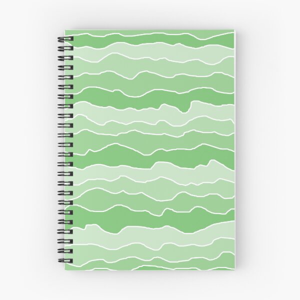 Item preview, Four Shades of Green with White Squiggly Lines designed and sold by ShelleyYlstArt.