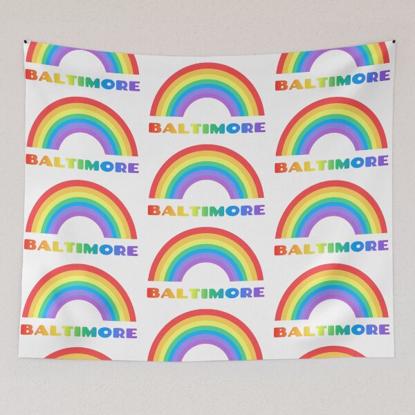 Item preview, Baltimore LGTB Pride Rainbow designed and sold by NellexDesign.