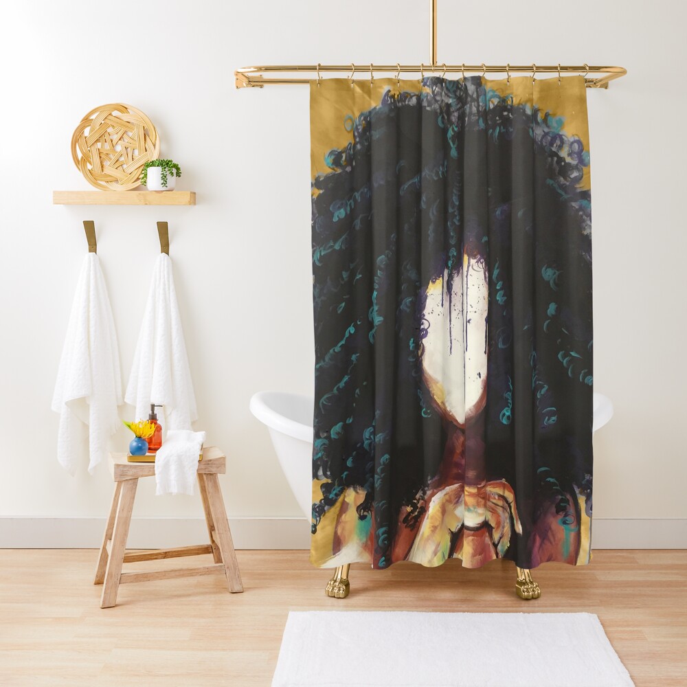 Naturally I GOLD Shower Curtain