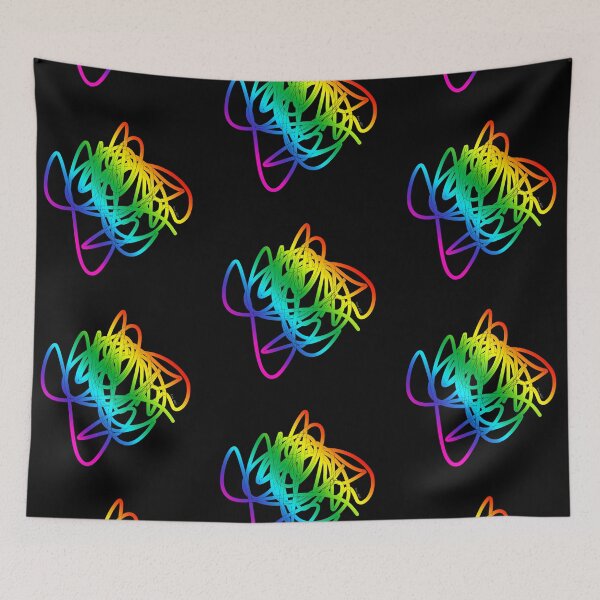 Item preview, Rainbow doodle! Modern abstract art - digital paint by Iona Art Digital designed and sold by IonaArtDigital.