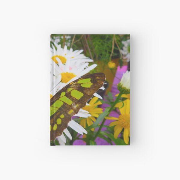 Butterfly in the Flowers Hardcover Journal