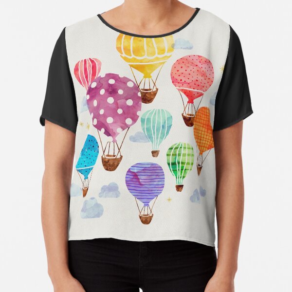 Hot Air Balloon Chiffon Top