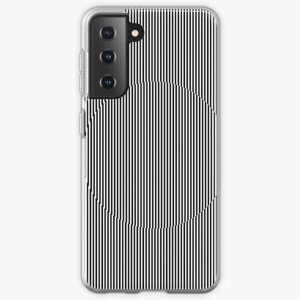 Optical art: flat parallel stripes create a moving circle Samsung Galaxy Soft Case
