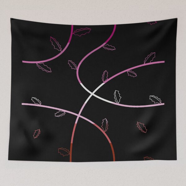 Item preview, Jagged Leaves, Lesbian Pride Flag designed and sold by StephOBrien.