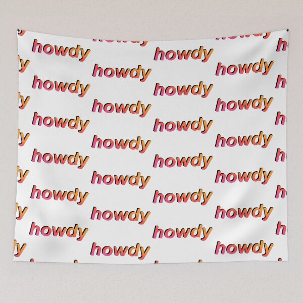 Item preview, howdy – red/orange designed and sold by dalvago.