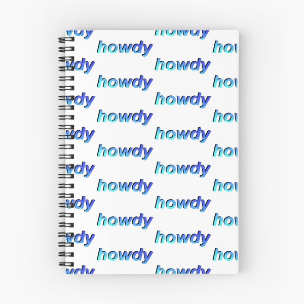 Item preview, howdy – cyan/blue designed and sold by dalvago.