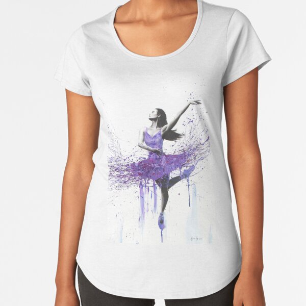 Ballerina Tee, Women's Plum Ballerina Shirt
