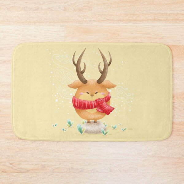 Item preview, Chubby Deer Wearing Scarf designed and sold by Khotekmei.