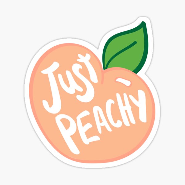 Just Peachy Sticker
