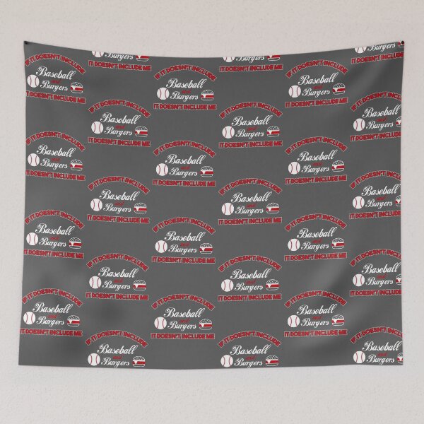 Item preview, Doesn't Involve Baseball & Burgers Sports Fan print designed and sold by bkfdesigns.