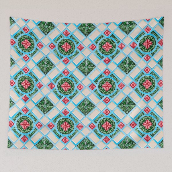 Item preview, Peranakan Floral Tile designed and sold by WheresMyMojo.