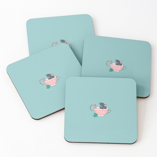 Item preview, Spill the Rat-Tea Blue designed and sold by Holly Wells . Sweet Illustrations.