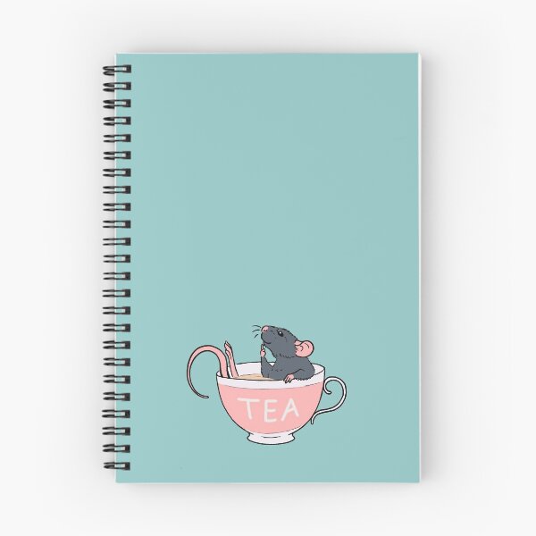 Item preview, Spill the Rat-Tea Blue designed and sold by Holly Wells . Sweet Illustrations.
