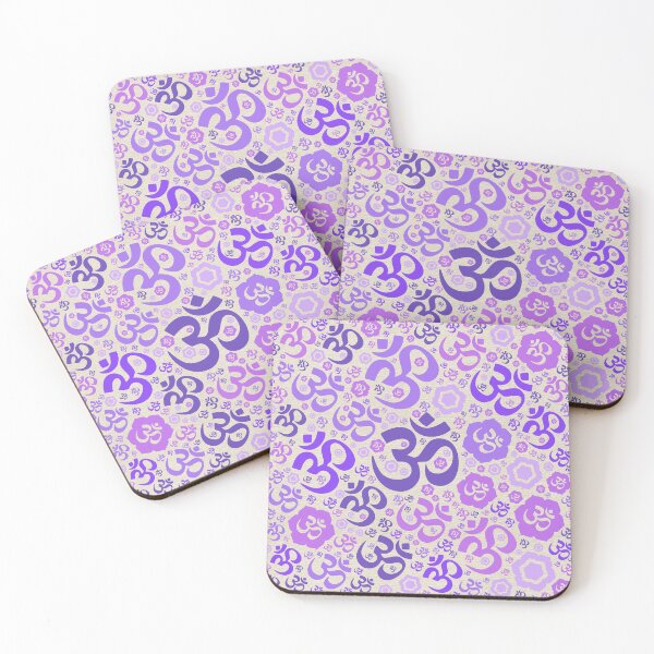Item preview, OM symbol pattern - purples on canvas designed and sold by Nartissima.