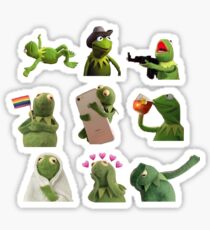 Kermit meme stickers Sticker