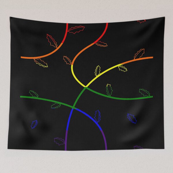 Item preview, Jagged Leaves, LGBT Pride Flag designed and sold by StephOBrien.