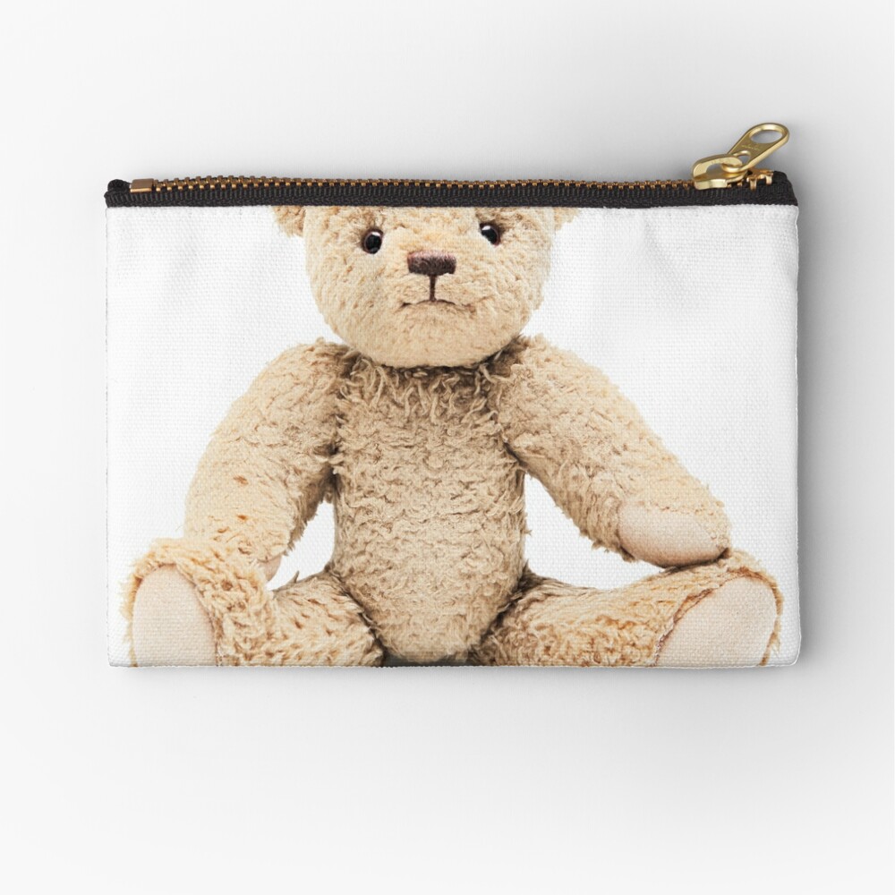 teddy bear with zipper compartment