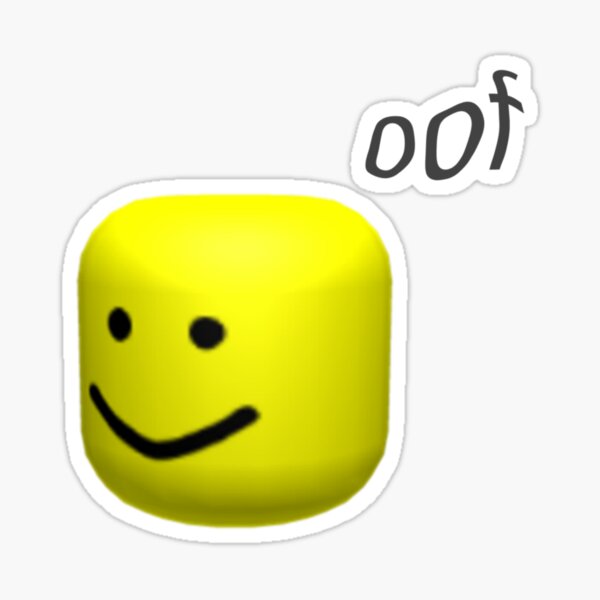 Oof Roblox Meme Stickers Redbubble - mochilas saco roblox oof redbubble