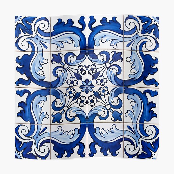 Azulejos Portugal Posters Redbubble