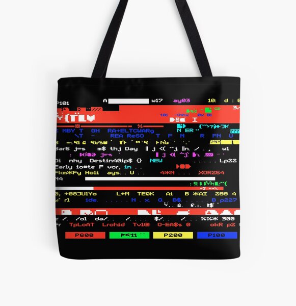 Artikel-Vorschau von Retro Glitch Art 1980er Jahre Fernsehen 8-Bit-Fernseh-Teletextseite, designt und verkauft von WheresMyMojo.
