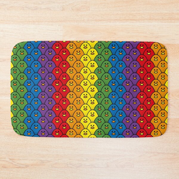 Item preview, Rainbow Coloured Chicks in Vertical Double Rows designed and sold by CleverPencil.