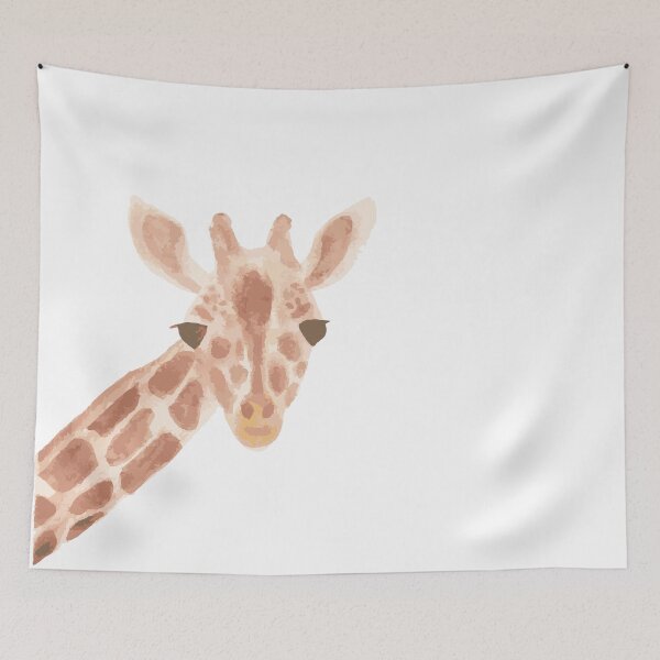Item preview, Watercolor Giraffe portrait designed and sold by White-Peony.